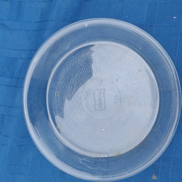 Clear GlassBake Plate 9"OD - Picture 2 of 2